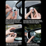 360 Degree Adjustable Frameless Suction Cup High-Definition Small Round Mirror