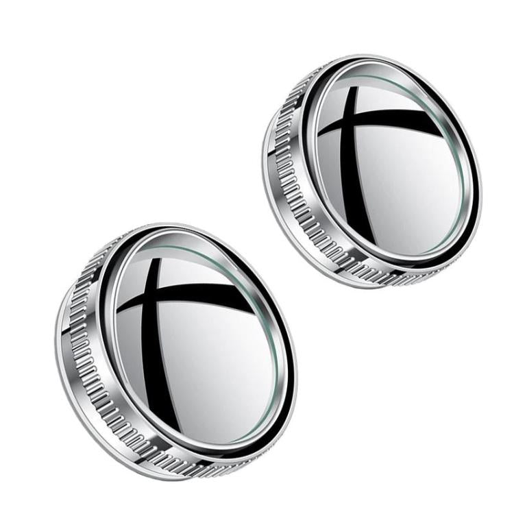 Car Suction Cup Type Wide-angle Reversing Mirror With Rain Guard, Silver, Black, White, Red, Blue