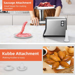 เครื่องบดเนื้อไฟฟ้าสแตนเลส เครื่องอัดไส้กรอก ใช้ในบ้าน ปลั๊ก EU, US