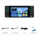เครื่องเล่น MP5 หน้าจอแนวนอน 5.1 นิ้ว ที่นั่งเดียว พร้อมฟังก์ชัน CarPlay ไร้สาย เครื่องรวมในตัว รุ่นมาตรฐาน, รุ่นมาตรฐาน+กล้อง 12 ดวง