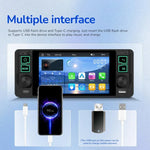 เครื่องเล่น MP5 หน้าจอแนวนอน 5.1 นิ้ว ที่นั่งเดียว พร้อมฟังก์ชัน CarPlay ไร้สาย เครื่องรวมในตัว รุ่นมาตรฐาน, รุ่นมาตรฐาน+กล้อง 12 ดวง