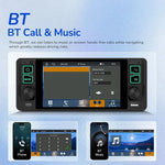 เครื่องเล่น MP5 หน้าจอแนวนอน 5.1 นิ้ว ที่นั่งเดียว พร้อมฟังก์ชัน CarPlay ไร้สาย เครื่องรวมในตัว รุ่นมาตรฐาน, รุ่นมาตรฐาน+กล้อง 12 ดวง