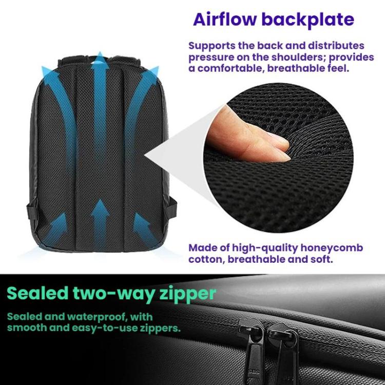 LED Illuminated Backpack Waterproof Casual Sports Student Bag