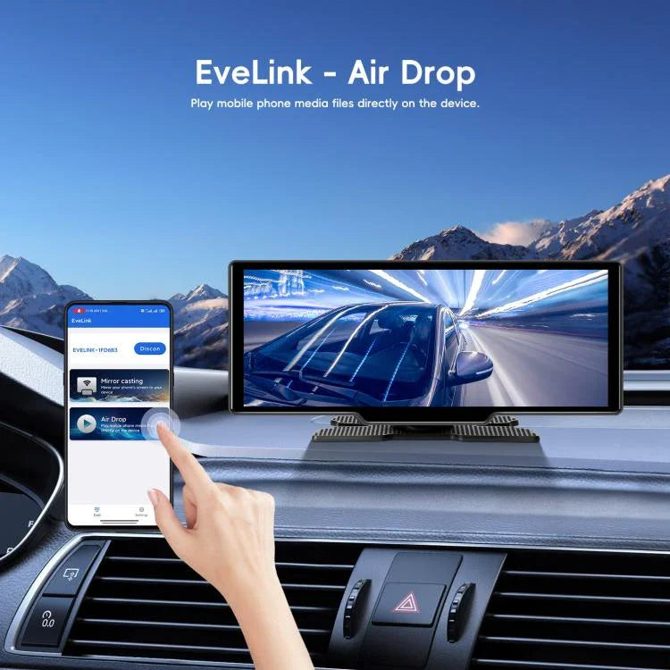 กล้องบันทึกภาพรถยนต์ 4K HD เครื่องนำทางรถยนต์ CarPlay หน้าจอกลางรถยนต์ A4473