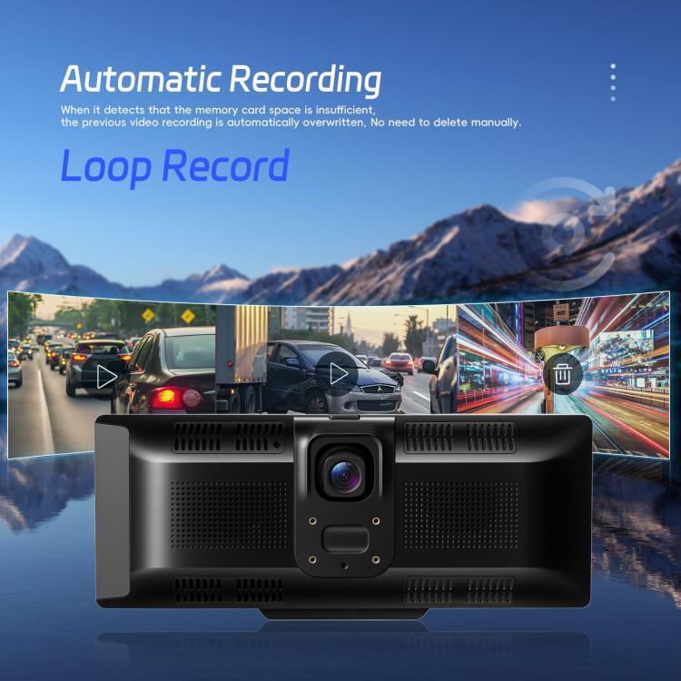 กล้องบันทึกภาพรถยนต์ 4K HD เครื่องนำทางรถยนต์ CarPlay หน้าจอกลางรถยนต์ A4473