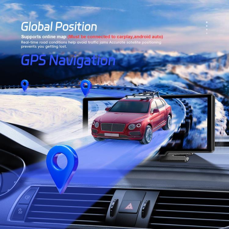 กล้องบันทึกภาพรถยนต์ 4K HD เครื่องนำทางรถยนต์ CarPlay หน้าจอกลางรถยนต์ A4473