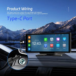 กล้องบันทึกภาพรถยนต์ 4K HD เครื่องนำทางรถยนต์ CarPlay หน้าจอกลางรถยนต์ A4473