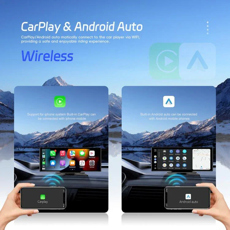 กล้องบันทึกภาพรถยนต์ 4K HD เครื่องนำทางรถยนต์ CarPlay หน้าจอกลางรถยนต์ A4473