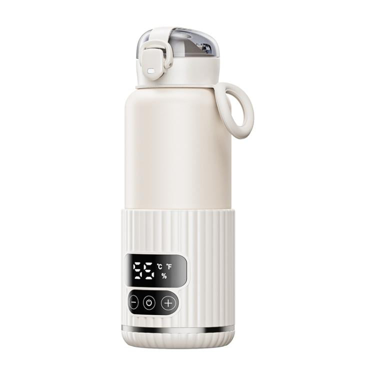 เครื่องอุ่นขวดนมเด็กแบบพกพา แบตเตอรี่ 15000mAh ถ้วยอุ่นอัจฉริยะไร้สาย ปรับอุณหภูมิได้และอุ่นคงที่ 48 ชั่วโมง กันน้ำ IPX6 สีขาวแก้ว สีเขียวแก้ว สีขาวสแตนเลส สีเขียวสแตนเลส