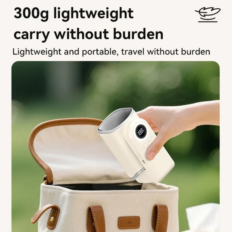 ปลอกอุ่นขวดนมเด็กแบบพกพา ปลอกอุ่นไร้สาย พร้อมแบตเตอรี่ในตัว 10000mAh และไฟกลางคืน