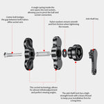 J5 Metal Clamp Arm Anti-Theft Heightening Connecting Rod Phone Mount Height-Extending Accessory, J5 Metal Clamp Arm