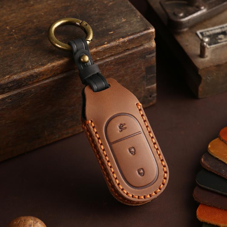 For Leapmotor C11 / S01 / C01 Hallmo Genuine Leather Car Key Cover
