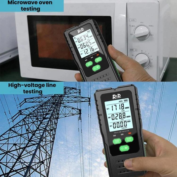 เครื่องตรวจจับสนามไฟฟ้า สนามแม่เหล็ก และคลื่นวิทยุ 3-in-1 R&D INSTRUMEMTS RD630, RD630