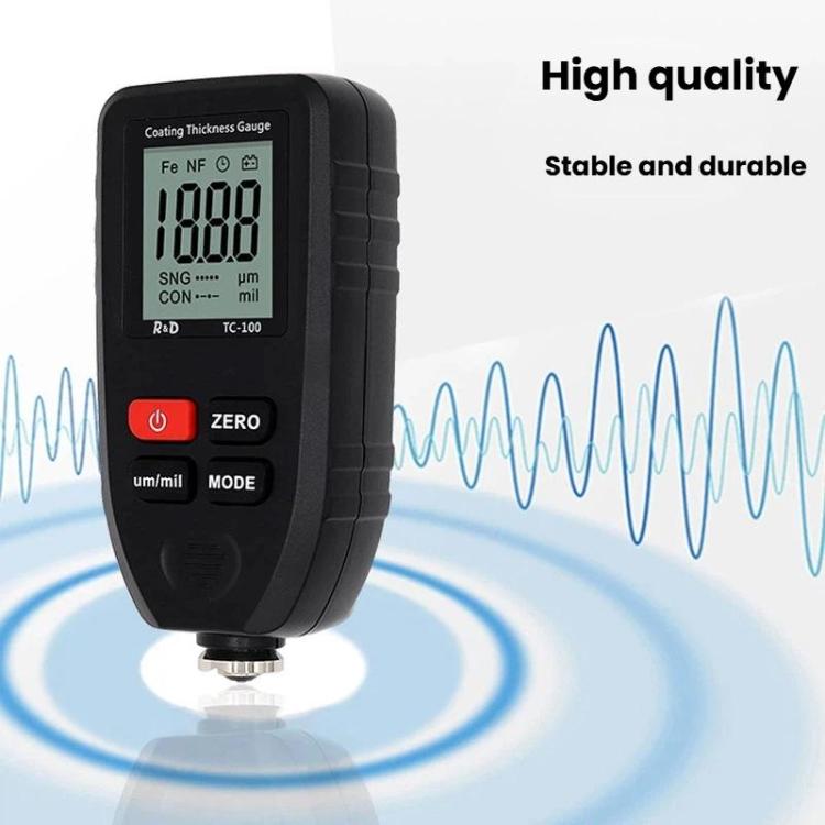 เครื่องวัดความหนาฟิล์มเคลือบความแม่นยำสูง R&D INSTRUMENTS TC-100 สำหรับทดสอบความหนาสีรถยนต์, TC-100