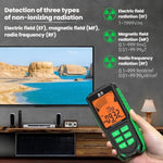 เครื่องทดสอบรังสีแม่เหล็กไฟฟ้าชาร์จไฟได้ พร้อมจอแสดงผลดิจิทัลและสัญญาณเตือน 3-in-1 R&D INSTRUMENTS RD637, RD637
