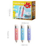 FUNJOY CH415-14 ปากกาพิมพ์ 3D ชาร์จไฟได้พร้อมไฟแสดงสถานะสำหรับเด็ก ปากกา 3D สเตอริโออุณหภูมิต่ำ, สีชมพู+4 ม้วน, สีชมพู+14 ม้วน, สีน้ำเงิน+4 ม้วน, สีน้ำเงิน+14 ม้วน, สีม่วง+4 ม้วน, สีม่วง+14 ม้วน