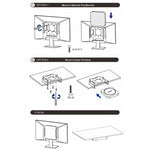 ขาแขวนติดตั้งด้านหลังจอภาพใต้โต๊ะ สำหรับ Mac Mini M1 / M2, สำหรับ Mac Mini M1 / M2