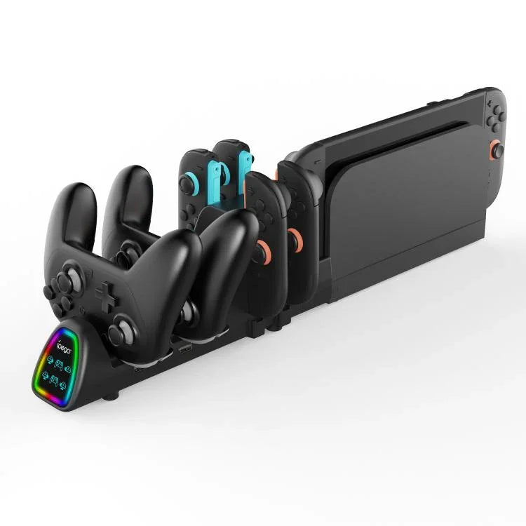 แท่นชาร์จ 10-in-1 ipega สำหรับ Nintendo Switch 2 / Joy-Con & Pro Controllers รุ่นเสียบ USB PG-SW2187