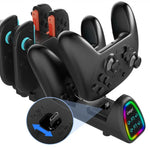 แท่นชาร์จ 10-in-1 ipega สำหรับ Nintendo Switch 2 / Joy-Con & Pro Controllers รุ่นเสียบ USB PG-SW2187