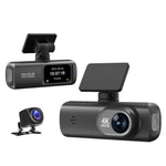 กล้องติดรถยนต์ 4K บันทึกภาพคู่ เชื่อมต่อ WiFi หน้า+หลัง, หน้า+หลัง+ติดตาม GPS, หน้า+ในรถ, หน้า+ในรถ+ติดตาม GPS