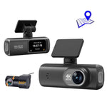 กล้องติดรถยนต์ 4K บันทึกภาพคู่ เชื่อมต่อ WiFi หน้า+หลัง, หน้า+หลัง+ติดตาม GPS, หน้า+ในรถ, หน้า+ในรถ+ติดตาม GPS