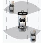 กล้องติดรถยนต์ 4K บันทึกภาพคู่ เชื่อมต่อ WiFi หน้า+หลัง, หน้า+หลัง+ติดตาม GPS, หน้า+ในรถ, หน้า+ในรถ+ติดตาม GPS
