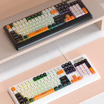 คีย์บอร์ดสาย USB iMICE AK-100 ปุ่มสีบล็อกไฟหลังรุ้ง