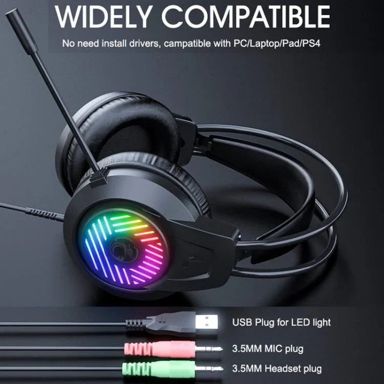 หูฟังเกมมิ่ง PC เบสหนัก 3.5 ช่อง ยาว 1.5 เมตร, รุ่น iMICE HD-410