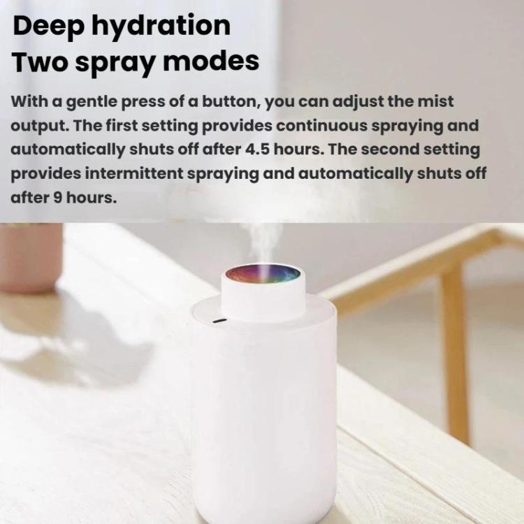 เครื่องเพิ่มความชื้น Dazzle Cup พร้อมไฟวิ่งหลากสี USB มินิ สำหรับรถและบ้าน รุ่น H05