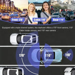 กล้องติดรถยนต์ DVR 3.16 นิ้ว HD 1080P พร้อมอินฟราเรดสำหรับมองเห็นกลางคืน บันทึกหน้า+ภายใน (ไม่มี Wi-Fi), หน้า+ภายใน+หลัง (ไม่มี Wi-Fi), หน้า+ภายใน+เชื่อมต่อ Wi-Fi, หน้า+ภายใน+หลัง+เชื่อมต่อ Wi-Fi