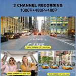 กล้องติดรถยนต์ DVR 3.16 นิ้ว HD 1080P พร้อมอินฟราเรดสำหรับมองเห็นกลางคืน บันทึกหน้า+ภายใน (ไม่มี Wi-Fi), หน้า+ภายใน+หลัง (ไม่มี Wi-Fi), หน้า+ภายใน+เชื่อมต่อ Wi-Fi, หน้า+ภายใน+หลัง+เชื่อมต่อ Wi-Fi