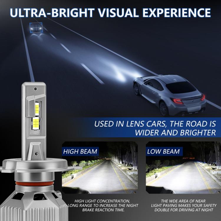 2pcs/Pack 30W 3000LM IP68 Waterproof Automotive LED Headlights, A5 H7, A5 H4, A5 H11, A5 H1, A5 9005, A5 9006