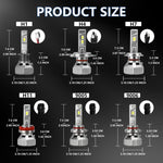 2pcs/Pack 30W 3000LM IP68 Waterproof Automotive LED Headlights, A5 H7, A5 H4, A5 H11, A5 H1, A5 9005, A5 9006