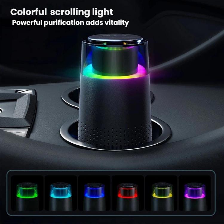 Car Air Purifier Home Office Desktop Negative Ion Running Light Portable Smoke Purifier