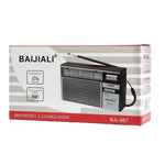 วิทยุพกพาหลายคลื่น FM AM SW พร้อมปุ่มปรับอิสระ BAIJIALI BJL-667, BAIJIALI BJL-667