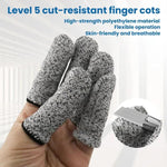 15 Needle Anti-Cut Finger Gloves Engraving Anti-Cut Protective Finger Gloves, 10pcs