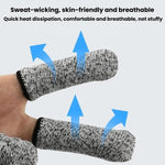 15 Needle Anti-Cut Finger Gloves Engraving Anti-Cut Protective Finger Gloves, 10pcs