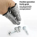 15 Needle Anti-Cut Finger Gloves Engraving Anti-Cut Protective Finger Gloves, 10pcs