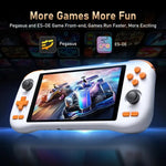 เครื่องเกม K56 Retro พร้อมหน้าจอสัมผัส 5.5 นิ้ว ระบบ Android 14 OS, ES-DE Frontend สำหรับเล่นเกมเร็วขึ้น, ไม่มีการ์ดเกม, 6+128G