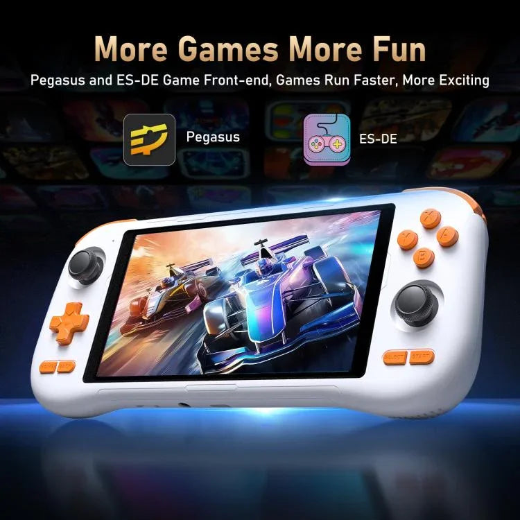 เครื่องเกม K56 Retro พร้อมหน้าจอสัมผัส 5.5 นิ้ว ระบบ Android 14 OS, ES-DE Frontend สำหรับเล่นเกมเร็วขึ้น, ไม่มีการ์ดเกม, 6+128G