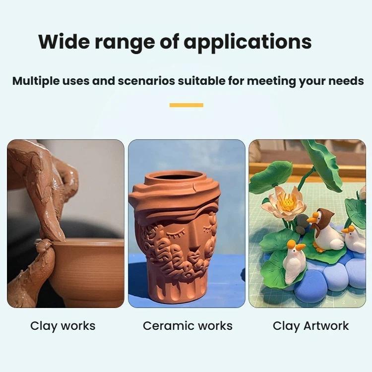 3pcs Pottery Clay Handmade Pottery Sculpting Tools Plastic Clay Embossing Tools, 3pcs Sculpting Tools