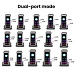 แท่นชาร์จแบบพอร์ตหลายช่อง 4 Type-C + 2 USB 240W พร้อมจอแสดงผลแบบไดนามิก กัลเลียมไนไตรด์, ปลั๊ก AU, US, EU, UK