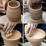 เครื่องมือแกะสลักดินเหนียวเครื่องปั้นดินเผาไม้ นุ่ม งานฝีมือ DIY มีดโครงไม้ 5 ชิ้น / แพ็ค