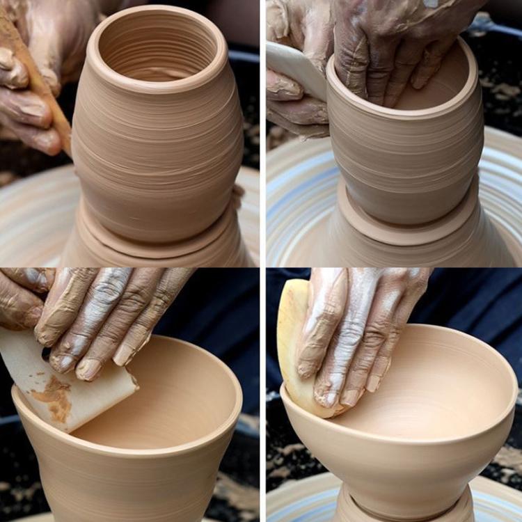 เครื่องมือแกะสลักดินเหนียวเครื่องปั้นดินเผาไม้ นุ่ม งานฝีมือ DIY มีดโครงไม้ 5 ชิ้น / แพ็ค