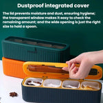 Household 4-Grid Seasoning Box Kitchen Spice Storage Container