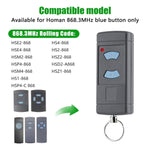 รีโมทควบคุมประตูโรงรถไร้สาย 2 ปุ่ม 868MHZ สำหรับ HORMANN HSE2 / HSE4