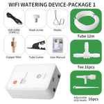ระบบรดน้ำหยดอัตโนมัติสมาร์ท WiFi รองรับ Tuya พร้อมปั๊มคู่ รองรับกระถางได้ถึง 16 กระถาง รุ่นปรับหัวหยดและรุ่นลูกศรหยดปรับได้