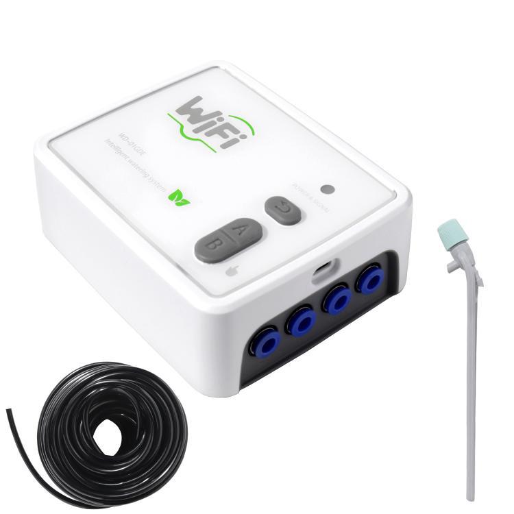 ระบบรดน้ำอัตโนมัติสมาร์ท WiFi ปั๊มคู่ ควบคุมระยะไกลผ่านโทรศัพท์มือถือ อุปกรณ์รดน้ำ ปรับลูกศรหยดน้ำ USB, ปรับลูกศรหยดน้ำ ปลั๊ก US, ปรับลูกศรหยดน้ำ ปลั๊ก UK, ลูกศรหยดน้ำโปร่งใส USB, ลูกศรหยดน้ำโปร่งใส ปลั๊ก US