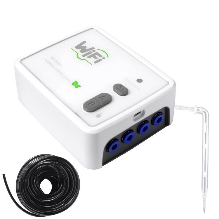 ระบบรดน้ำอัตโนมัติสมาร์ท WiFi ปั๊มคู่ ควบคุมระยะไกลผ่านโทรศัพท์มือถือ อุปกรณ์รดน้ำ ปรับลูกศรหยดน้ำ USB, ปรับลูกศรหยดน้ำ ปลั๊ก US, ปรับลูกศรหยดน้ำ ปลั๊ก UK, ลูกศรหยดน้ำโปร่งใส USB, ลูกศรหยดน้ำโปร่งใส ปลั๊ก US