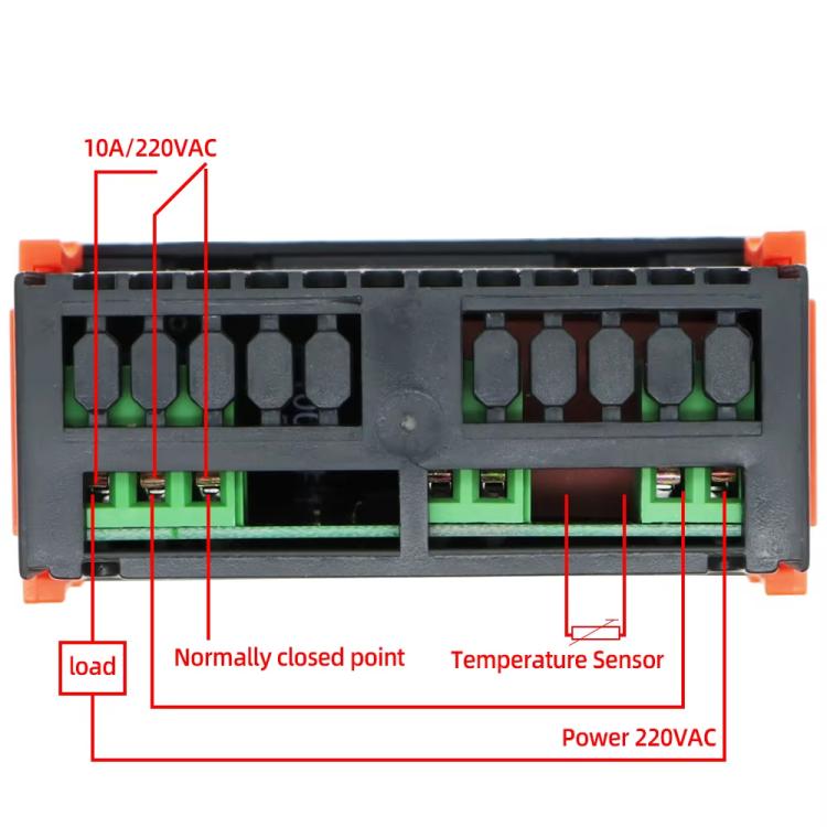 STC-100A ตัวควบคุมอุณหภูมิดิจิทัลสำหรับระบบทำความร้อนและความเย็นในเรือนกระจก ห้องเก็บของเย็นขนาดเล็ก/กลาง, STC-100A 220V